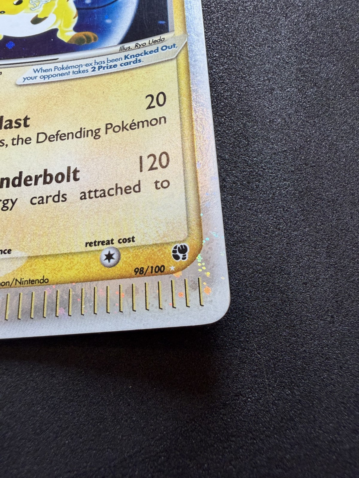 Raichu ex - 98/100 - Ultra-Rare Ex Sandstorm - & TRIPLE SWIRL - LP