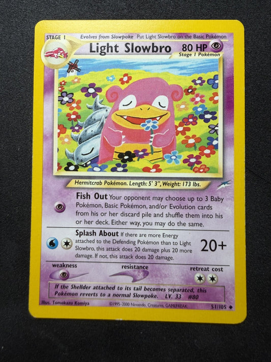 Pokemon TCG: Light Slowbro #51 Pokemon Neo Destiny - LP