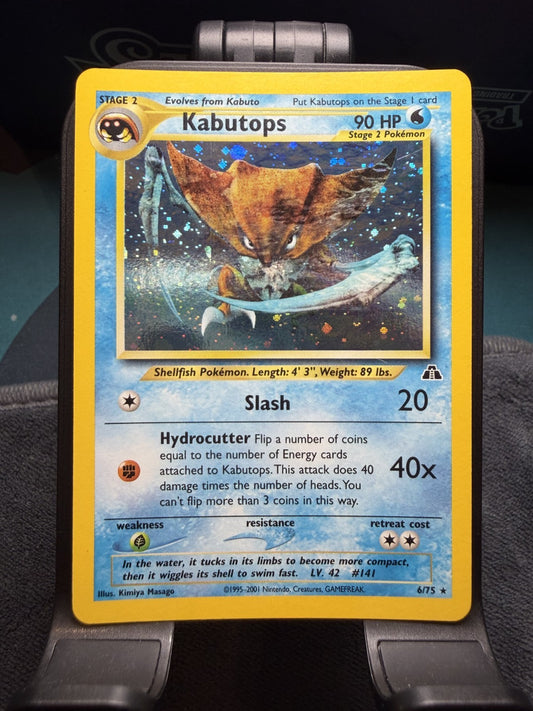 Kabutops 6/75 Unlimited Pokemon Trading Card Game Neo Discovery - LP