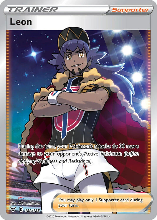 Leon (Full Art) - 182/185 Ultra Rare Card - NM
