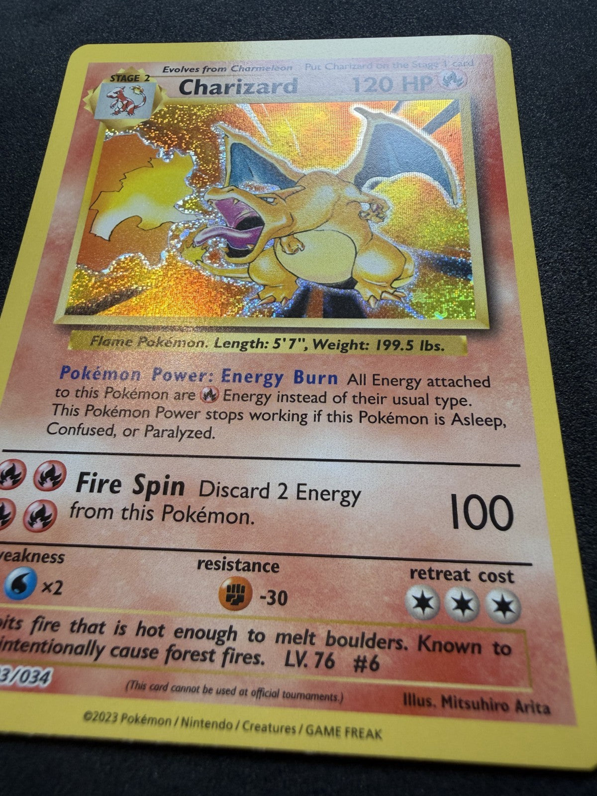 Pokémon TCG - Classic Collection 2023 - Charizard 003/034 - Cosmos Holo - NM
