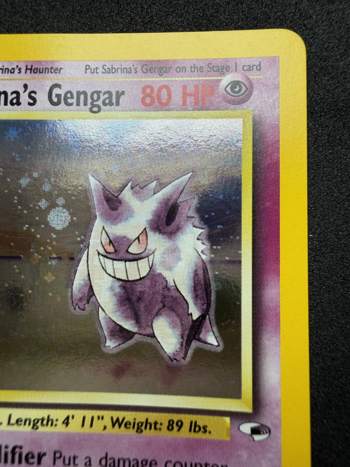 Pokemon TCG: Sabrina's Gengar #14 Pokemon Gym Heroes Holo - LP & SWIRL