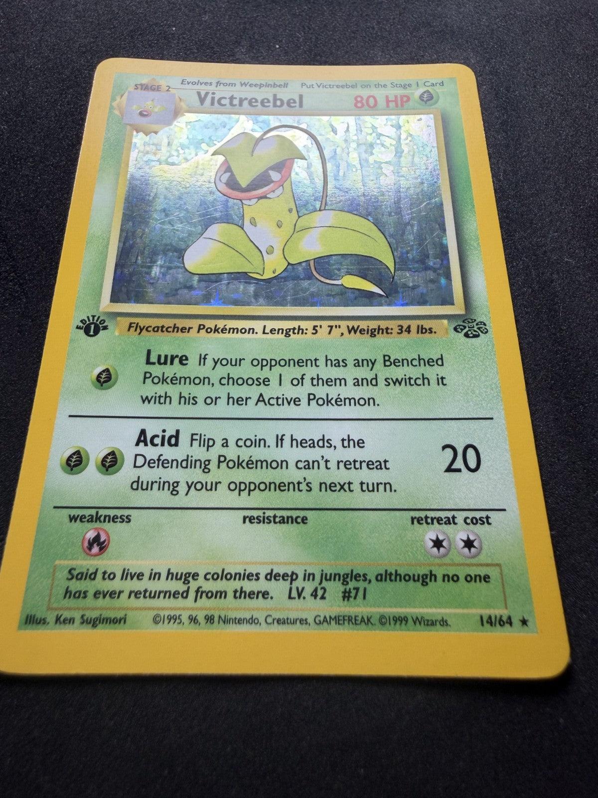 Pokemon TCG: Victreebel [1st Edition] #14 Pokemon Jungle - NM