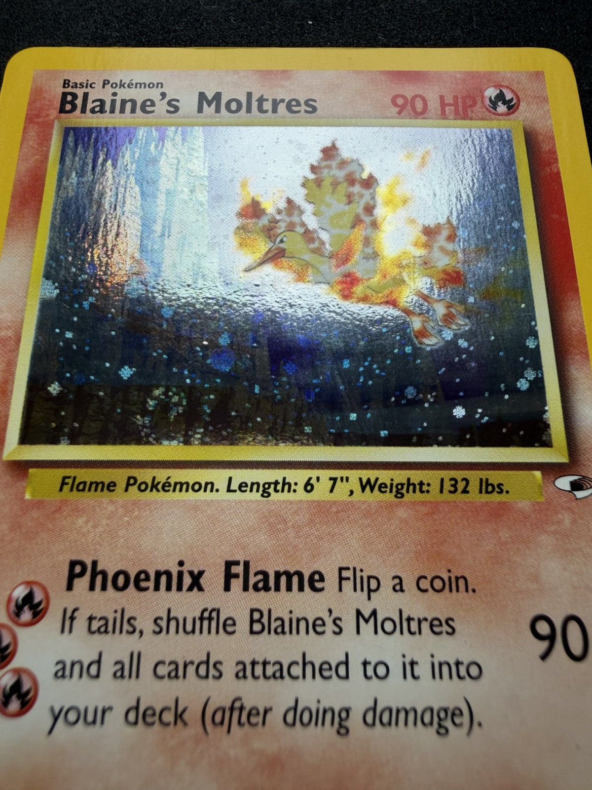 Pokemon TCG: Blaine's Moltres #1 Pokemon Gym Heroes Holo - LP