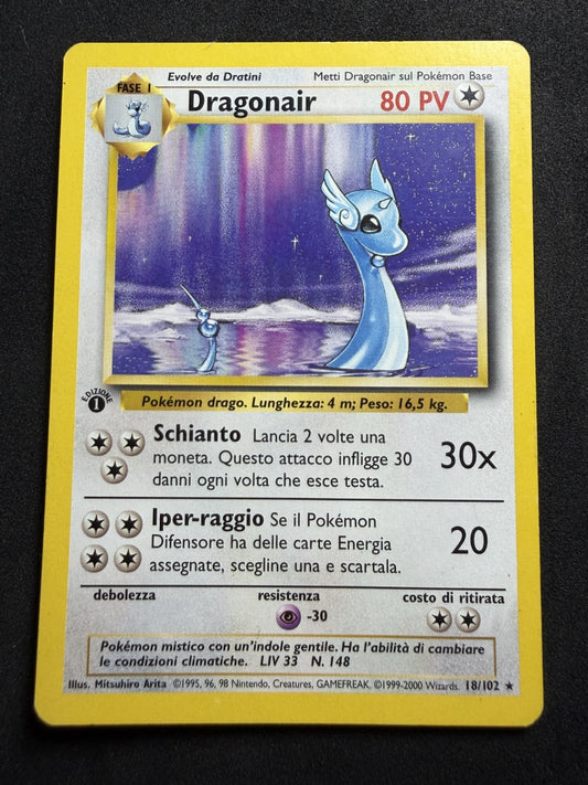 1st Edition Dragonair 18/102 [Italian] Base Set 2000 Pokemon - LP