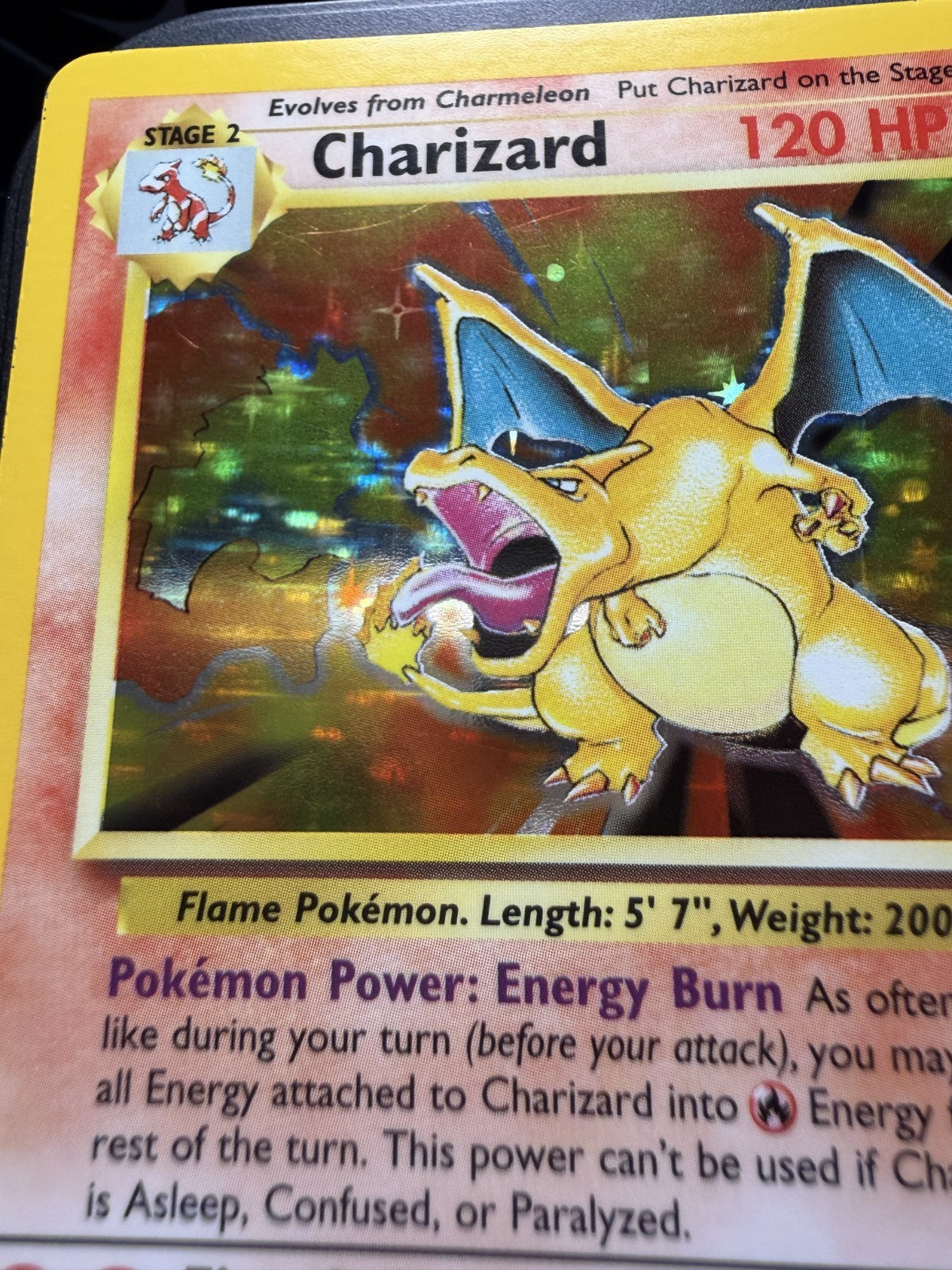 Base Set Charizard 4/102 Holo - LP