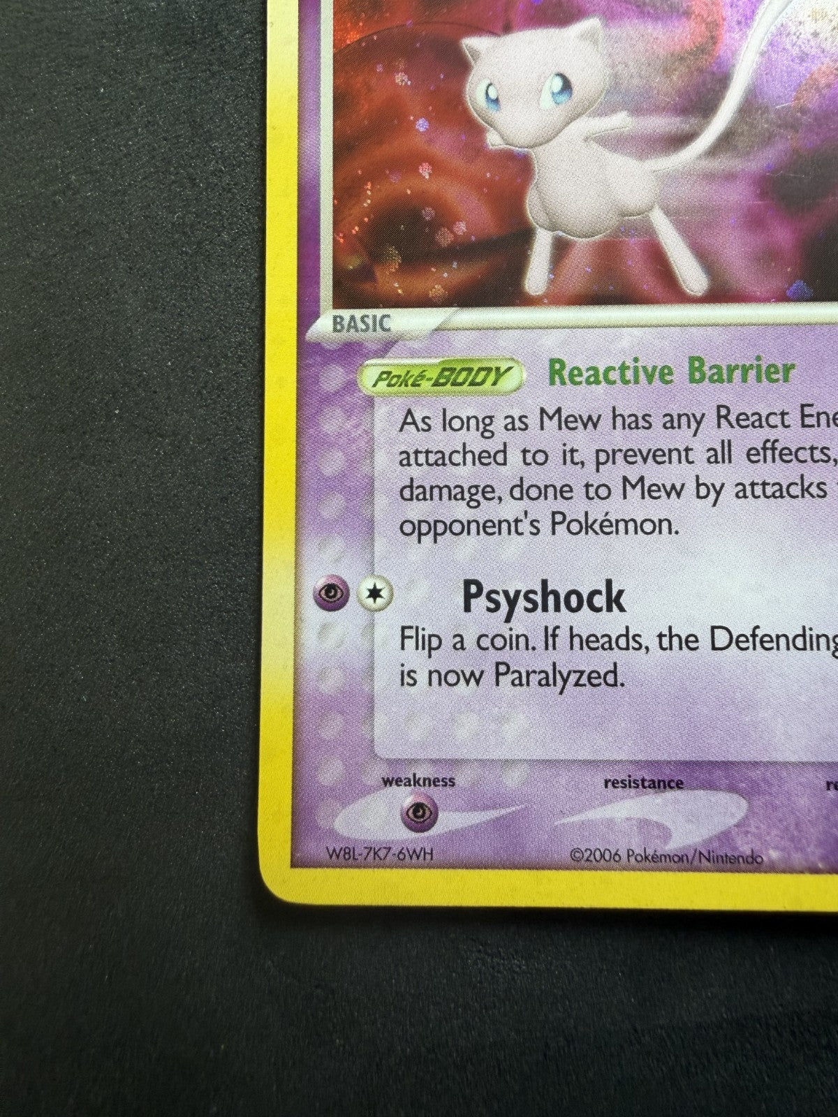 Mew - 4/17 - 2006 Pop Series 4 Promo - Holo Rare - & SWIRL - NM