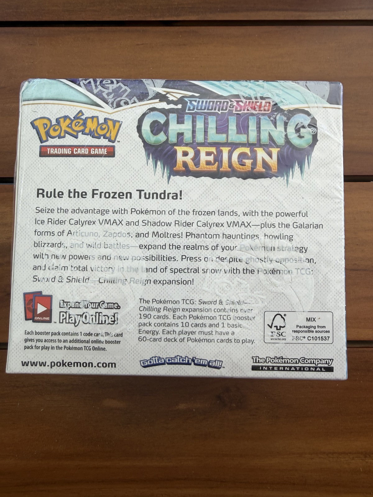 Pokemon TCG: Chilling Reign Booster Box - Fully Sealed