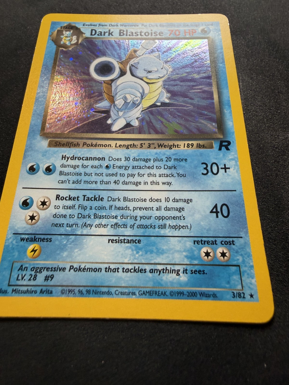Dark Blastoise 3/82 | Team Rocket Unlimited | Pokemon Card - & SWIRL - LP