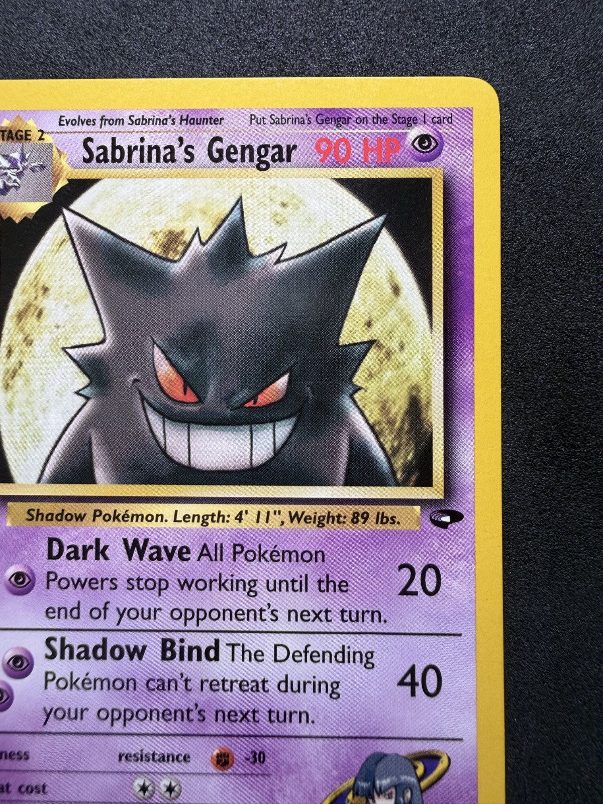 Pokémon TCG 2000 Gym Challenge Sabrina's Gengar Rare 29/132 - NM