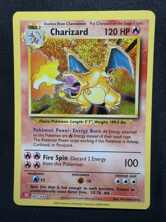 Pokémon TCG - Classic Collection 2023 - Charizard 003/034 - Cosmos Holo - NM