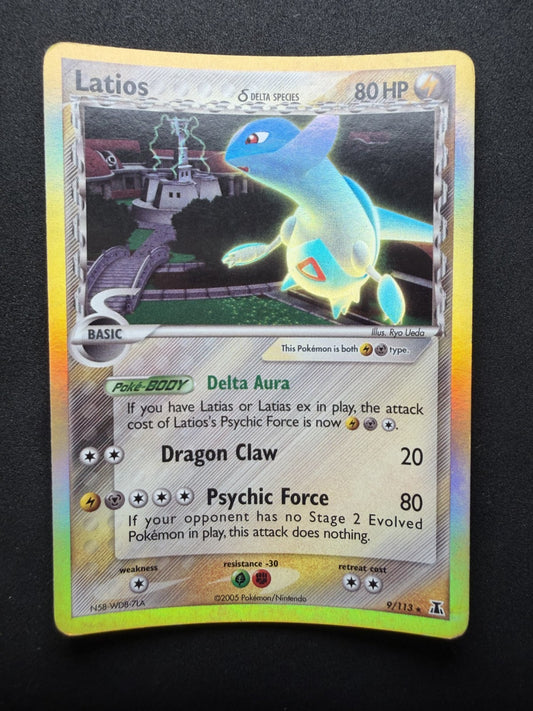 Latios Holo Rare Pokemon Card ex Delta Species 9/113 - LP