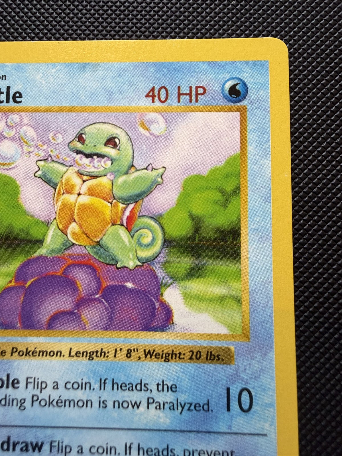 Squirtle 63/102 1st Edition Shadowless Pokemon - LP+