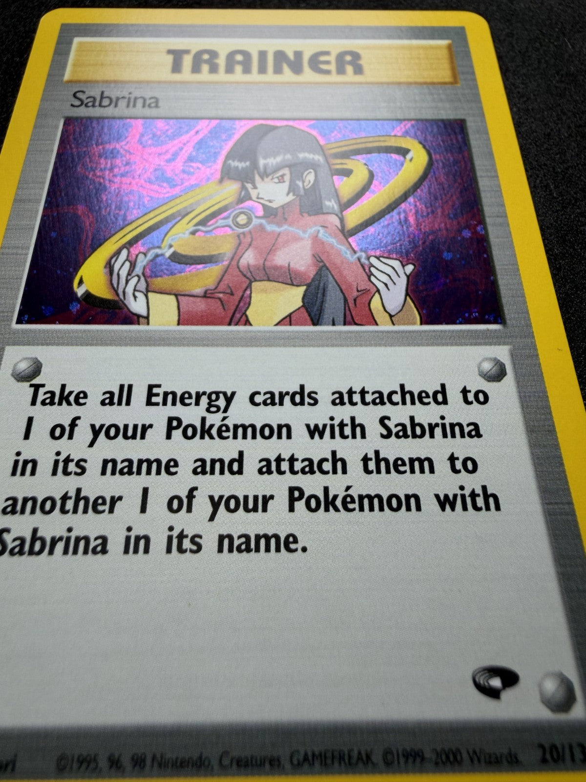 Pokemon TCG: Sabrina #20 Pokemon Gym Challenge Holo - NM