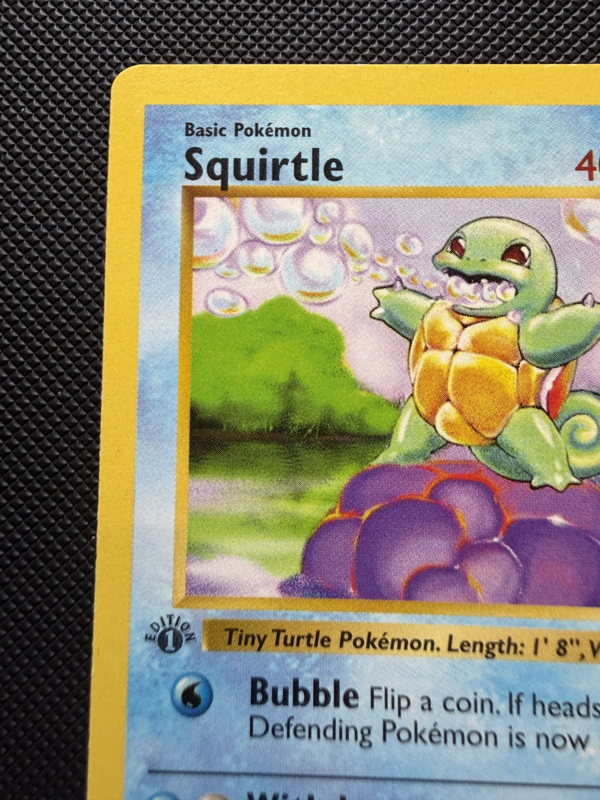 Squirtle 63/102 1st Edition Shadowless Pokemon - LP+