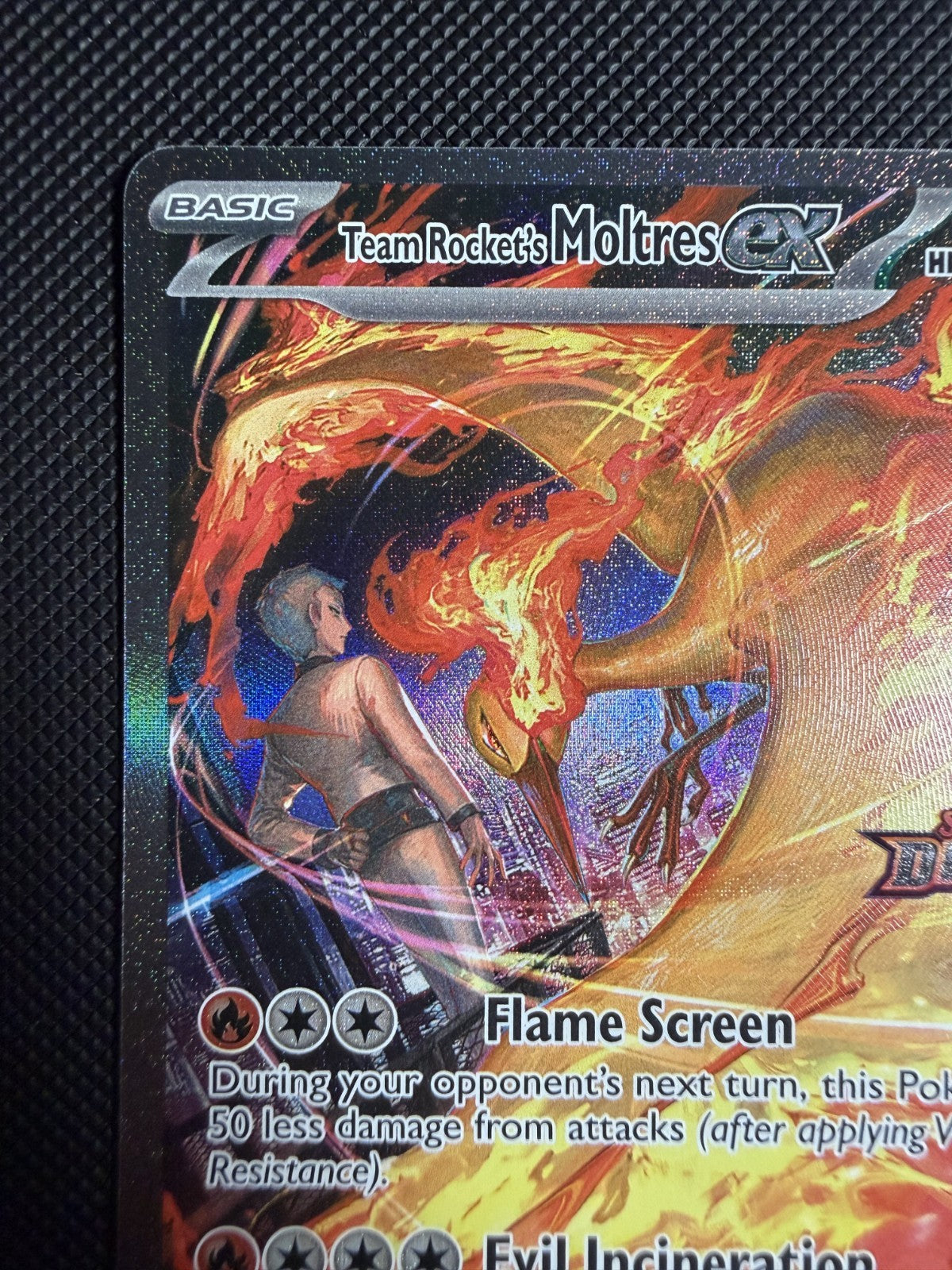 Team Rocket’s Moltres EX -229/182 Destined Rivals Stamp Pokémon - NM