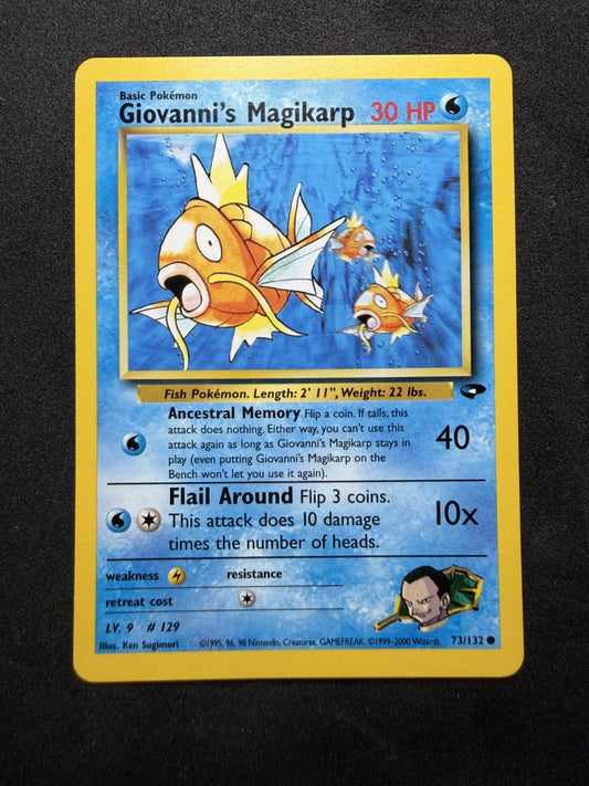 Pokemon TCG: Giovanni's Magikarp #73 Pokemon Gym Challenge - NM
