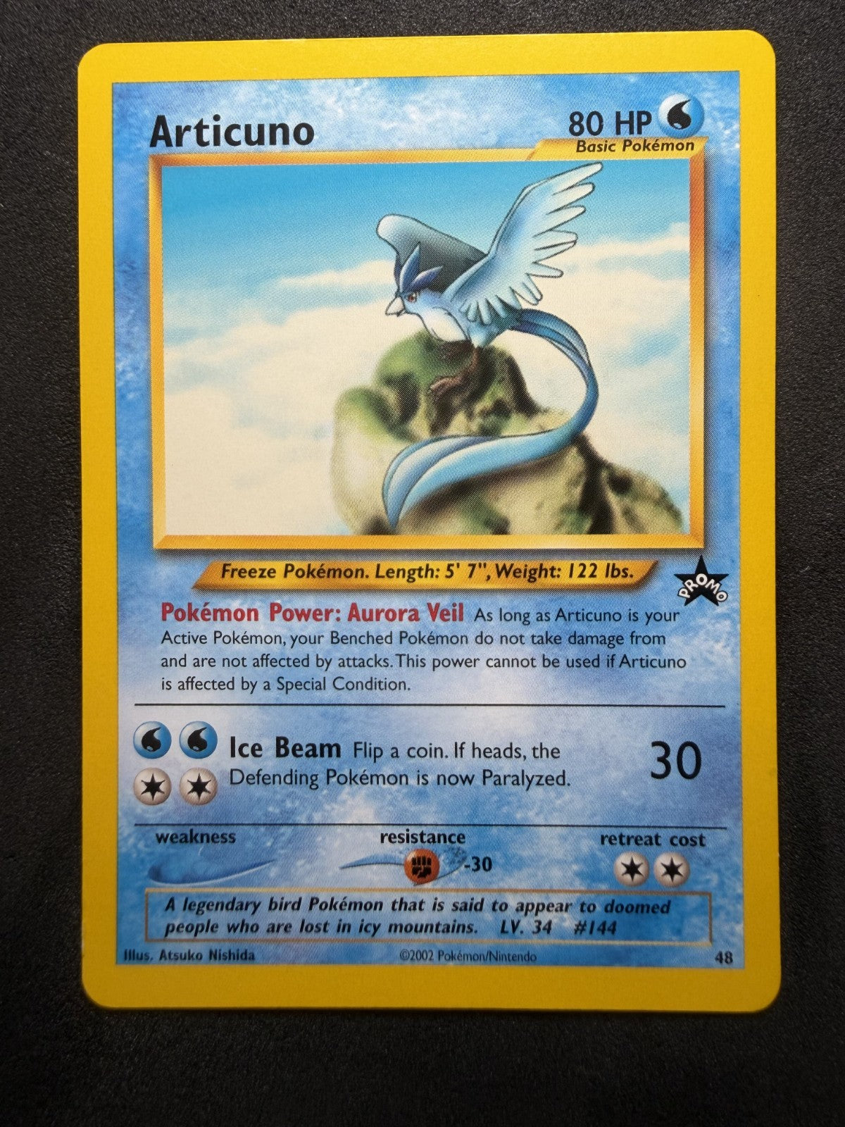 Pokemon TCG WOTC Black Star Promo - Articuno 48 Promo - NM
