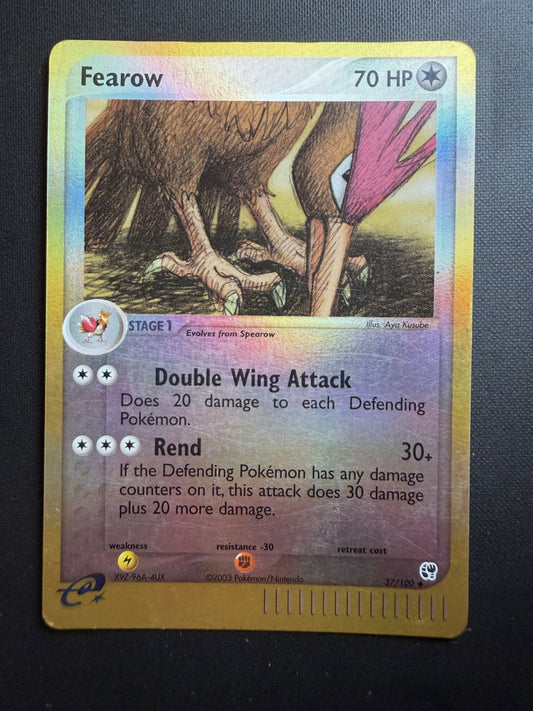 Pokemon - Fearow - 37/100- Sandstorm - Reverse Holo - LP