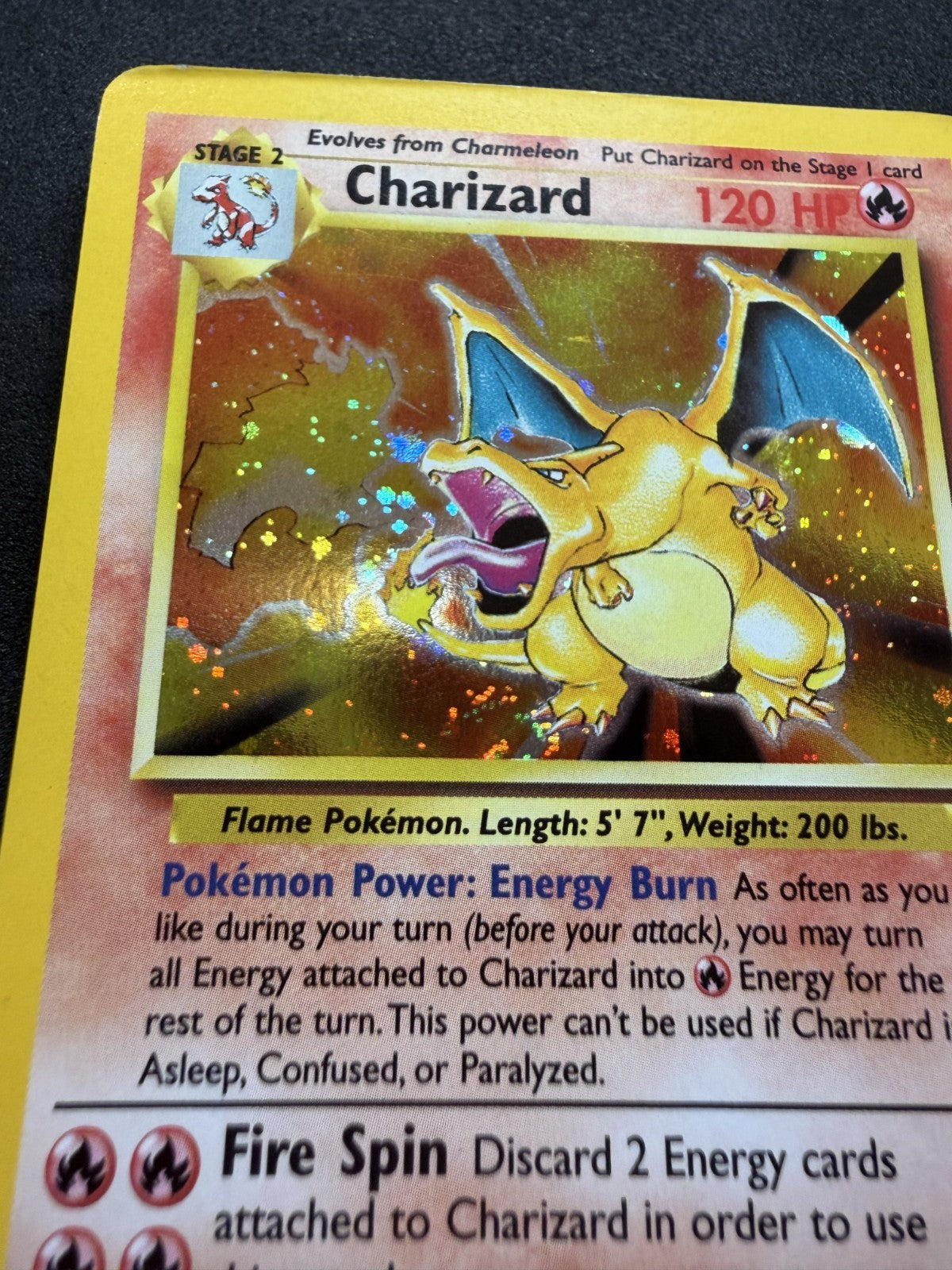 Charizard - 4/130 - Holo - Base Set 2 - Pokemon - SWIRL - LP