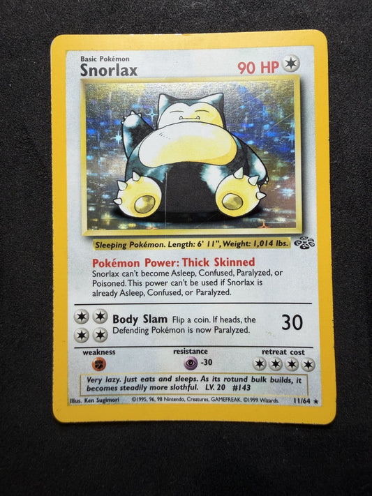 Pokemon TCG: Snorlax #11 Pokemon Jungle Holo - HP