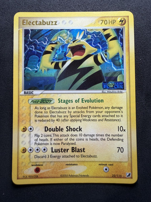 Electabuzz 22/115 Rare Unseen Forces Pokemon Reverse Holo - NM