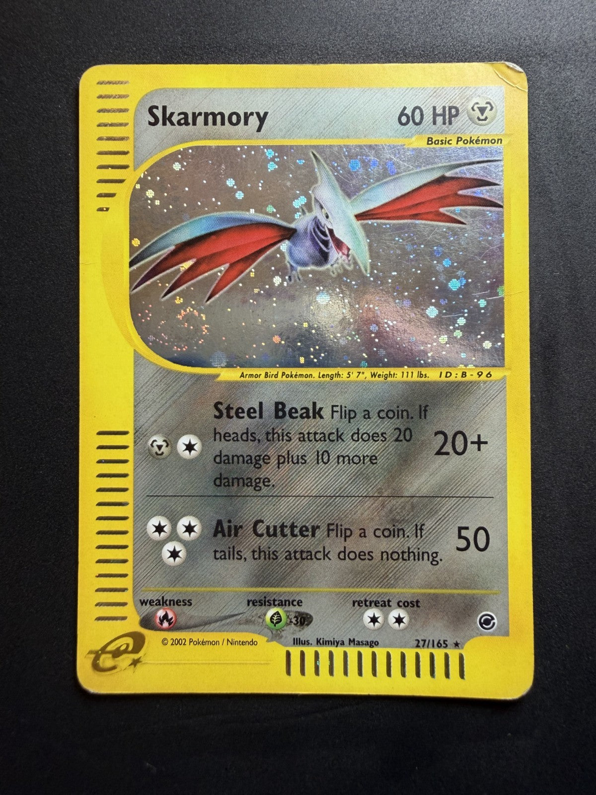 Skarmory - 27/165 - Pokemon Expedition Holo Rare - HP