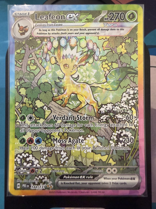 Leafeon Ex - 144/131 - Special Illustration Rare - Prismatic Evolutions - NM
