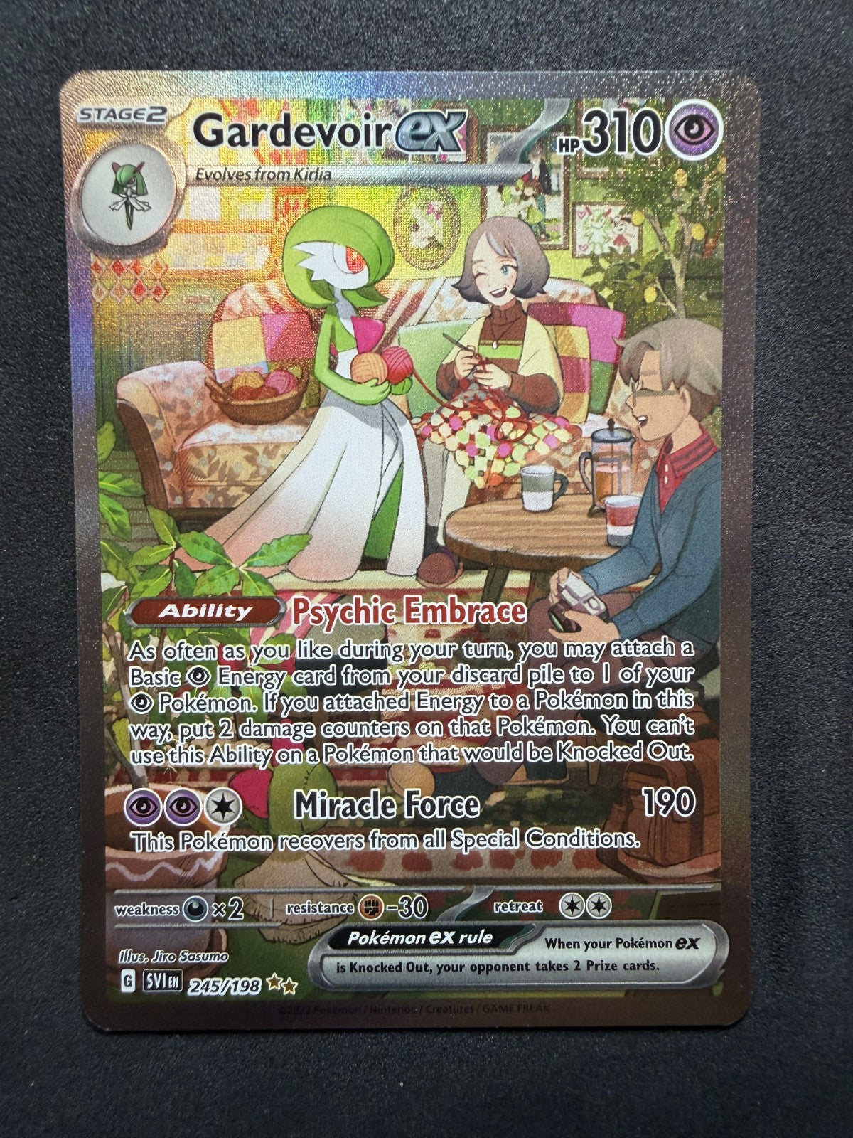 Pokémon TCG Gardevoir ex SV1 Scarlet & Violet 245/198 UR Full Art Holo - NM