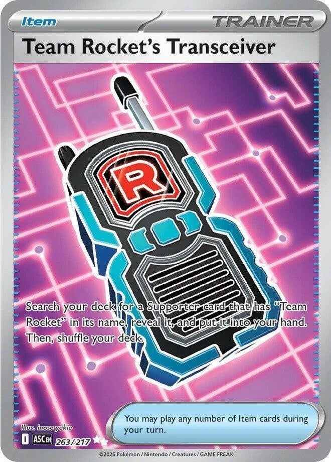 Team Rocket's Transceiver #263 Pokemon Ascended Heroes - NM