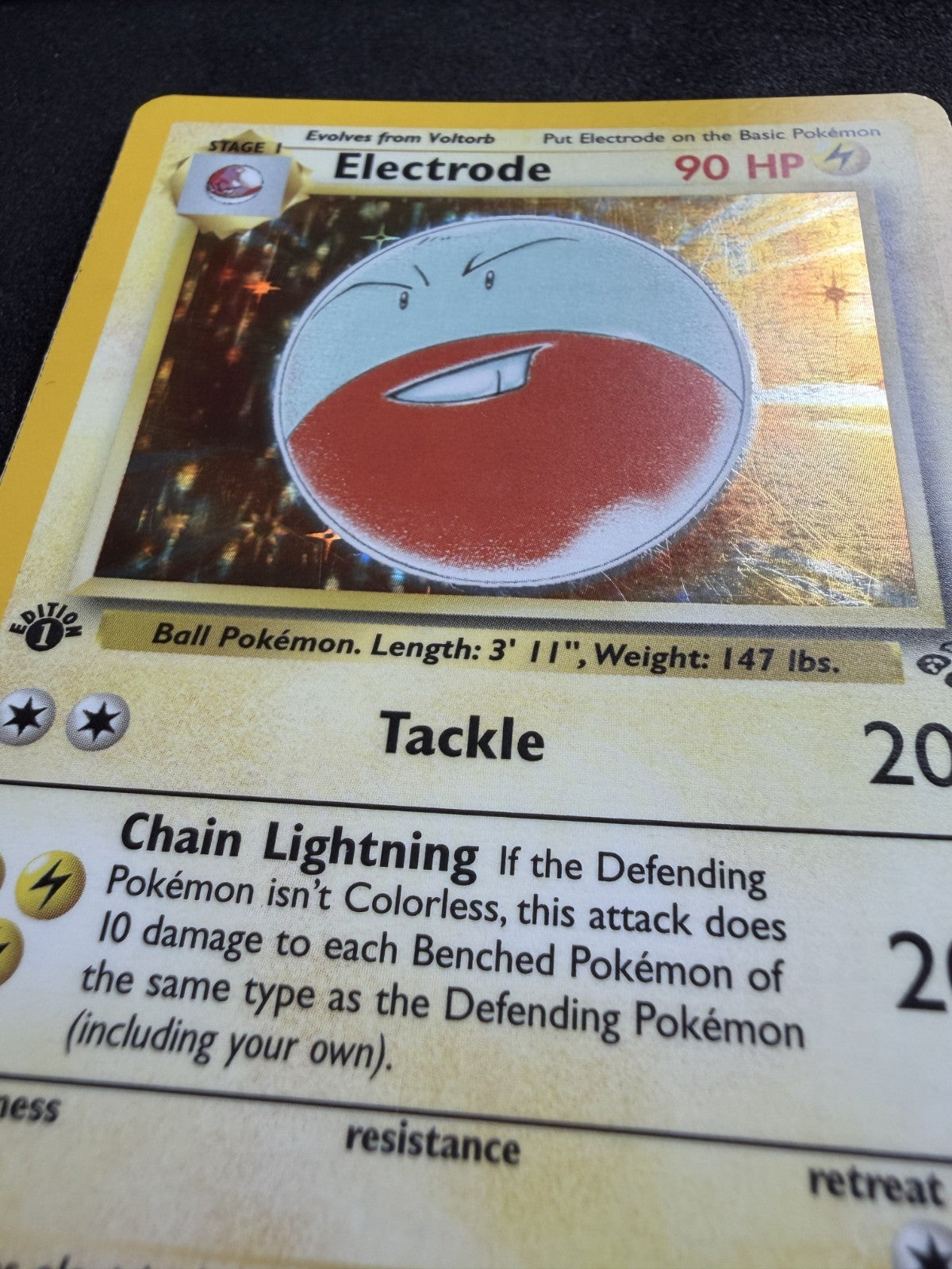 Electrode 2/64 Rare Jungle Pokemon 1st Edition Holo - LP