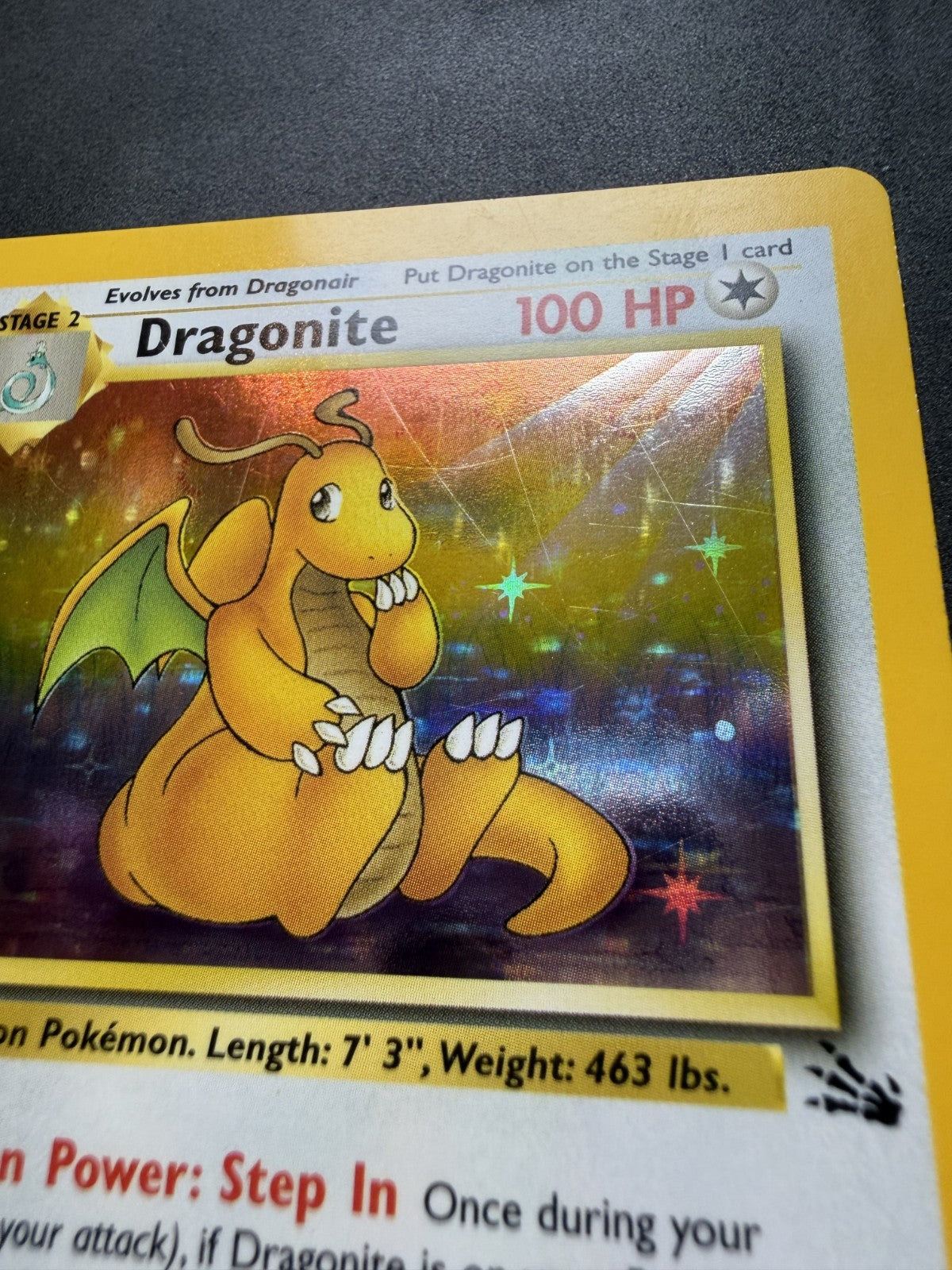 Dragonite 4/62 – Holo Rare – Fossil Set – Pokémon Card - MP