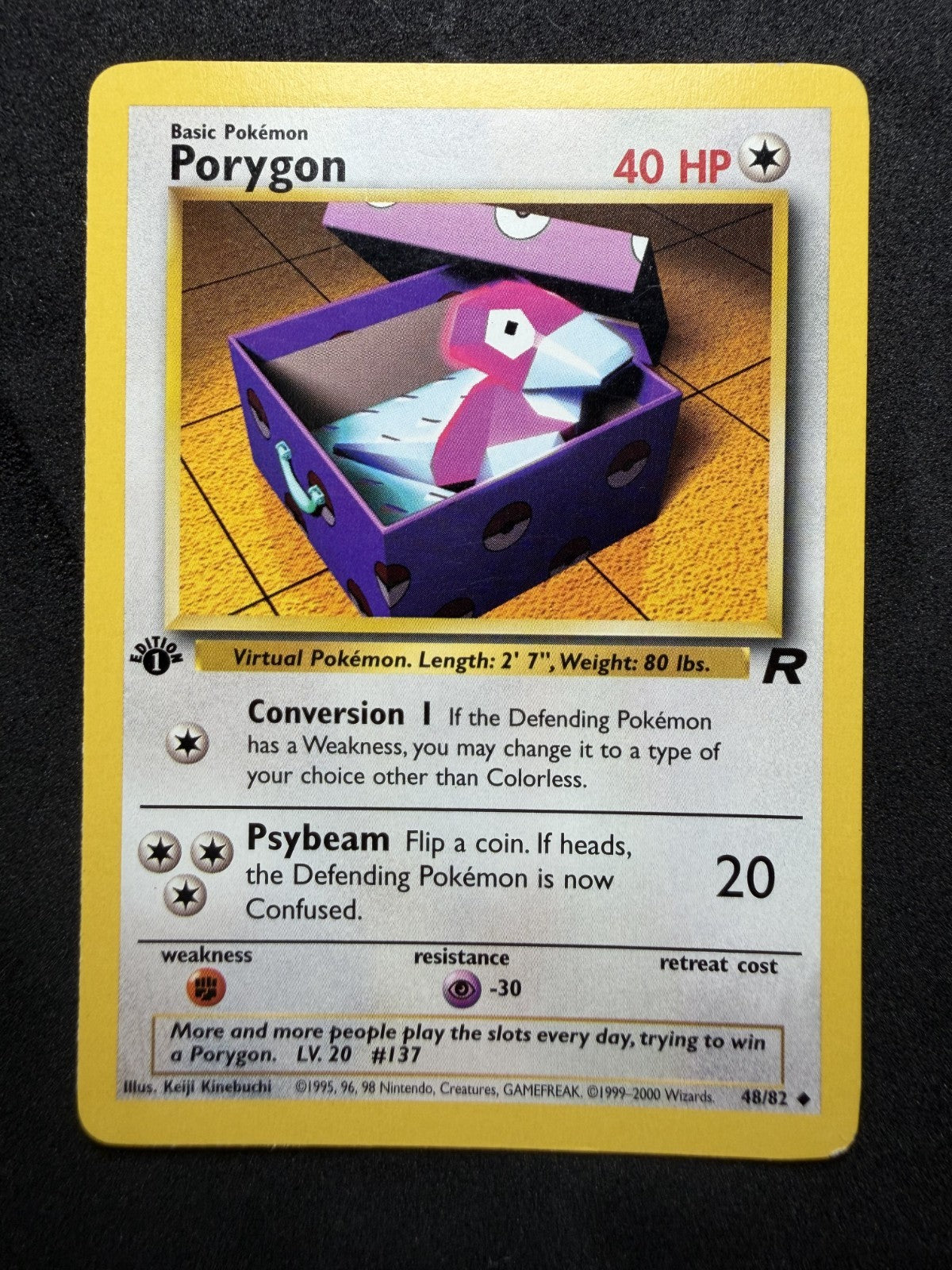 Pokemon TCG: Porygon [1st Edition] #48 Pokemon Team Rocket - NM