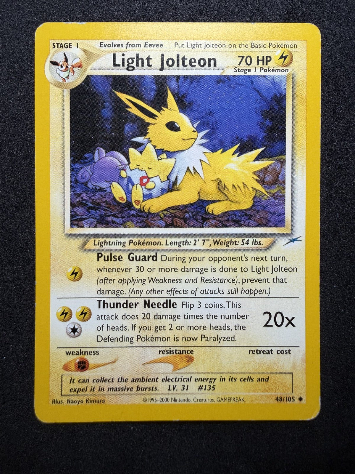 Pokemon TCG: Light Jolteon #48 Pokemon Neo Destiny - MP+/LP