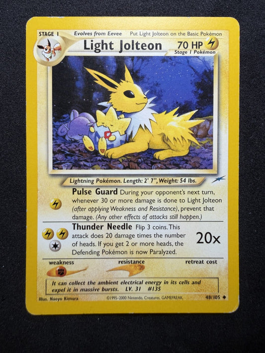 Pokemon TCG: Light Jolteon #48 Pokemon Neo Destiny - MP+/LP