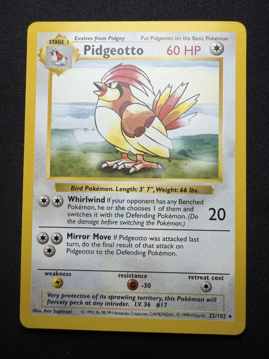 Pokemon TCG: Pidgeotto [Shadowless] #22 - LP