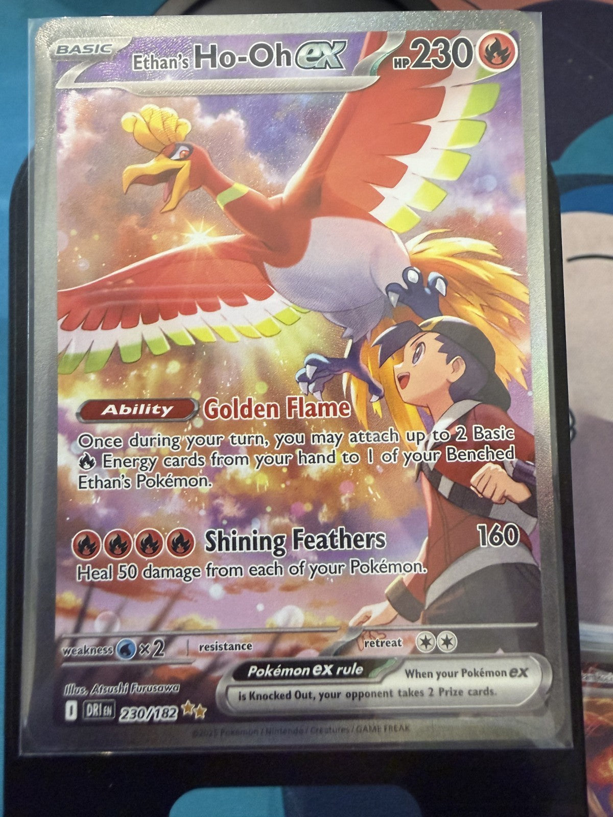 Ethan's Ho-Oh EX 230/182 Destined Rivals SIR - Mint