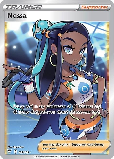 Nessa 183/185 Rare Ultra Vivid Voltage Pokemon - NM