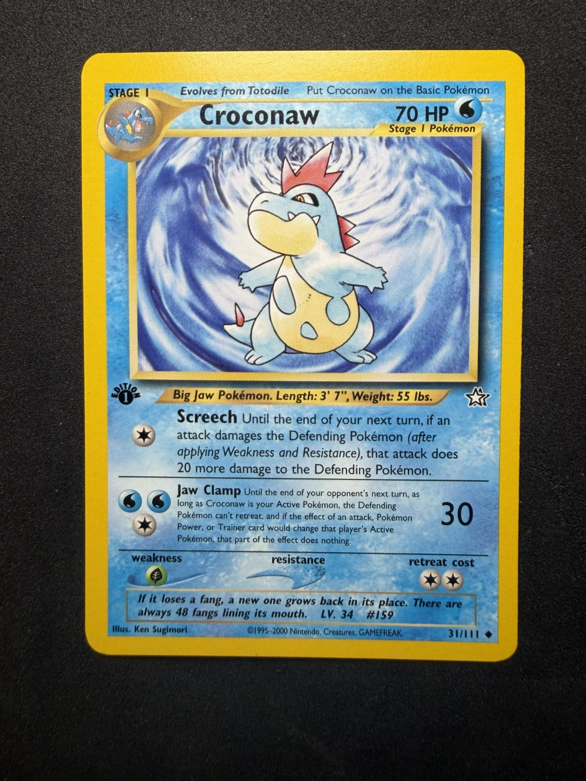 Pokemon TCG: Croconaw [1st Edition] #31 Pokemon Neo Genesis - NM/M