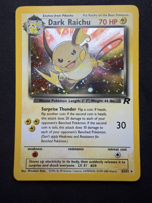 Pokemon TCG: Dark Raichu #83 Pokemon Team Rocket Holo - LP+