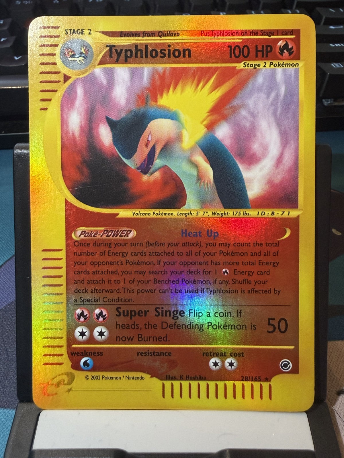 Typhlosion #28 Pokemon Expedition - NM