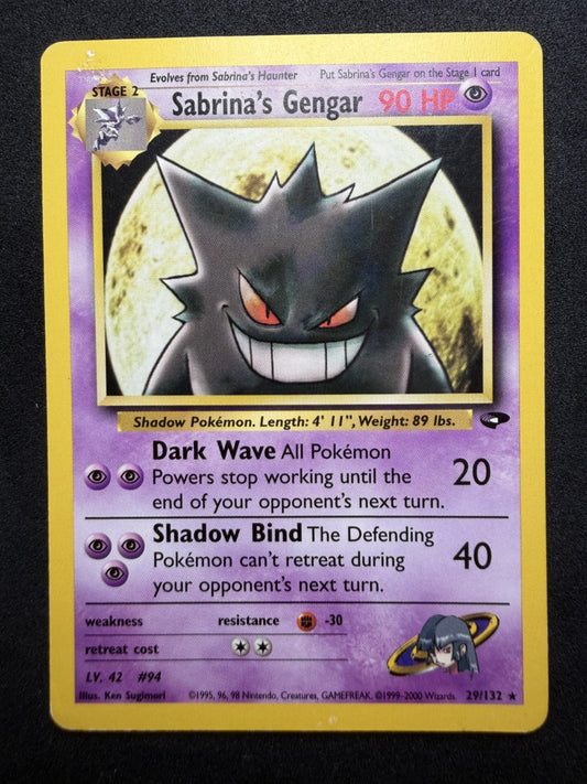 Pokemon TCG: Sabrina's Gengar #29 Pokemon Gym Challenge - MP