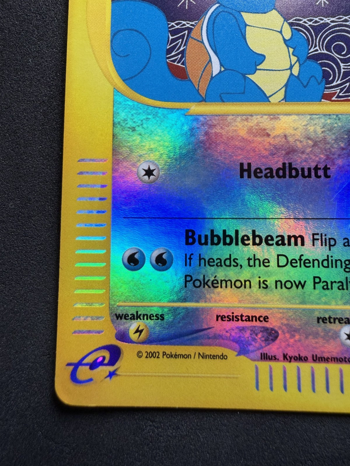 Squirtle 132/165 Expedition Base Set Reverse Holo Pokemon - LP