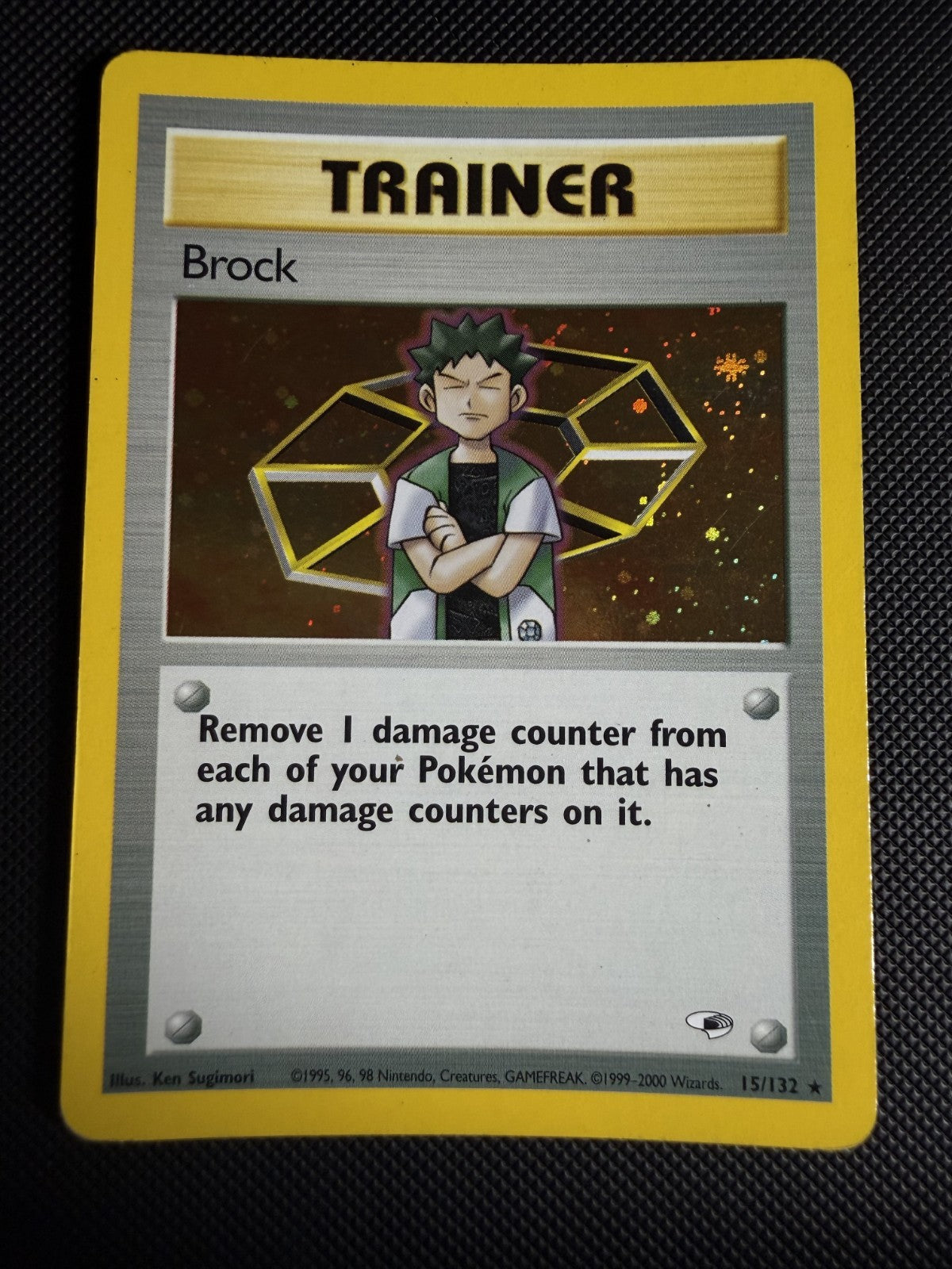 Brock 15/132 Holo Gym Heroes Pokemon Unlimited Holo - LP