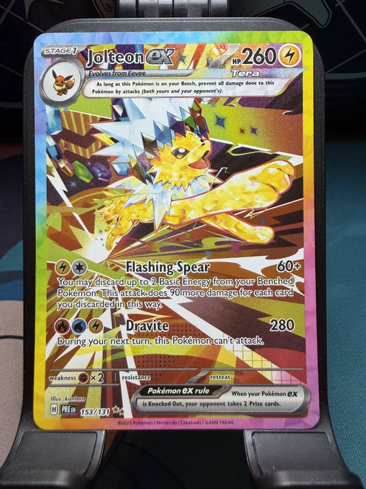 Jolteon ex #153 Pokemon Prismatic Evolutions - NM