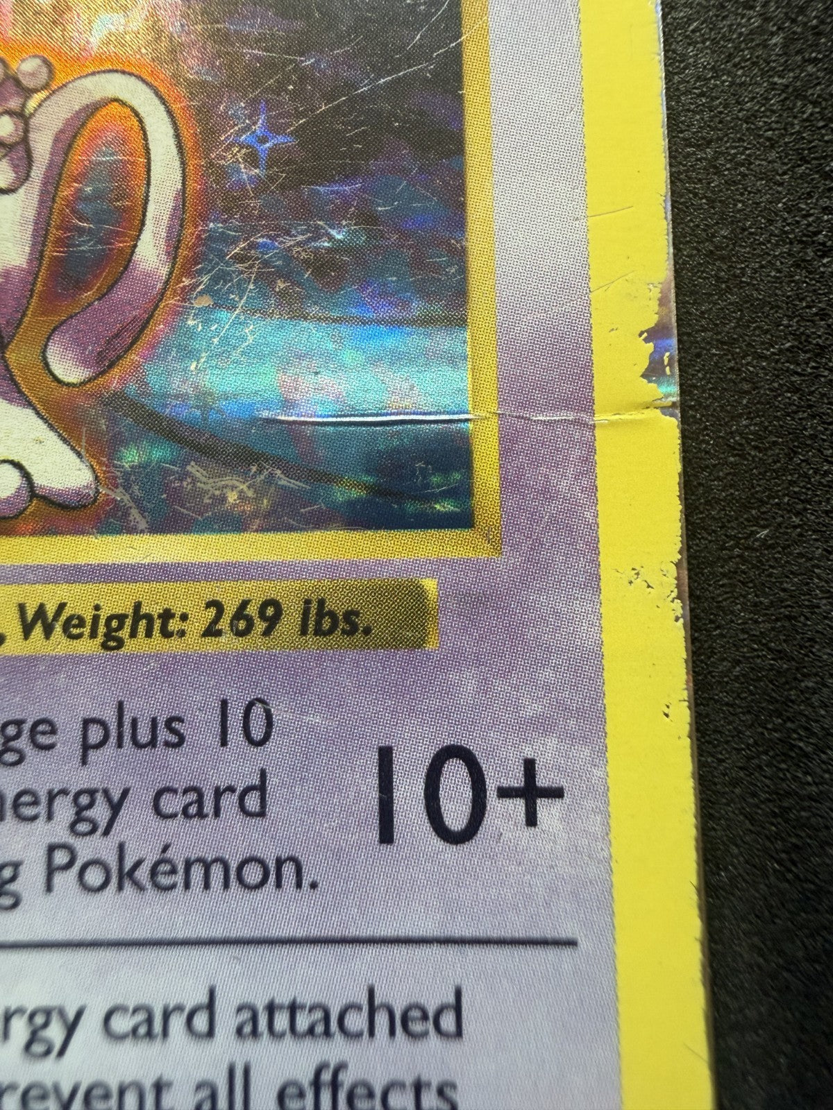 Pokemon TCG - Base Set - Mewtwo Holo Shadowless - 10/102 - HP