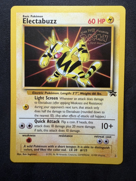 Electabuzz 2 WOTC Promo First Movie Black Star Promo - Pokemon Card - NM