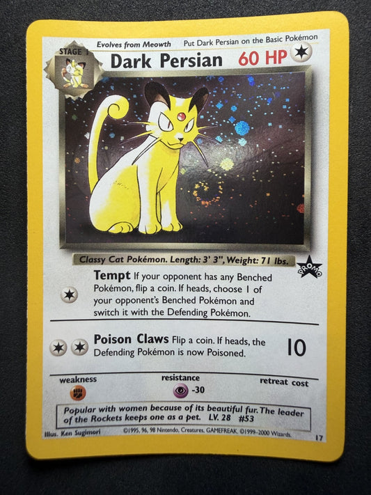 Pokémon TCG - Dark Persian - Black Star Promo #17 - & SWIRL 🌀 - NM